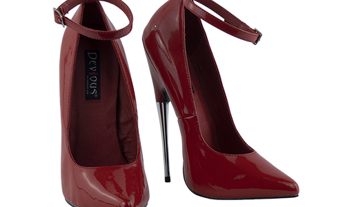 Devious Red Daggers con cinturino tacco 16 numero 37