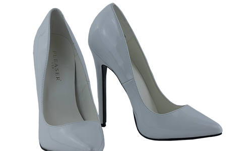 Pleaser Décolleté tacco alto 14 cm, bianche, numero 38